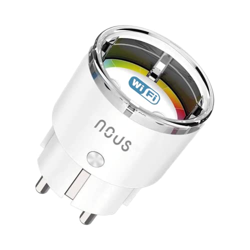 Intelligente NOUS A1 WiFi Steckdose mit Stromverbrauch, Stromzähler für Steckdose WLAN, Smarte...