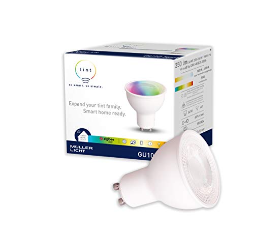tint Smarter LED-Reflektor – Steuerbar per Alexa oder Fernbedienung oder tint Bluetooth App–...