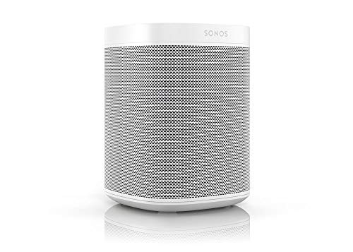 Sonos One Smart Speaker, weiß – Intelligenter WLAN Lautsprecher mit Alexa Sprachsteuerung, Google...