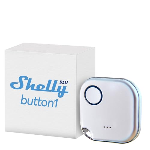 Shelly BLU Button1 - Weiß | Intelligente Bluetooth-Taste zur Aktivierung von Aktionen und Szenen |...