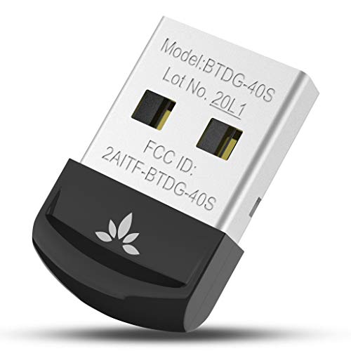 Avantree DG40S USB Bluetooth Adapter für PC Laptop, Bluetooth Dongle Stick Unterstützt Bluetooth...