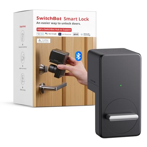 SwitchBot Smart Lock, Bluetooth elektronisches Türschloss, intelligentes Türschloss für das...