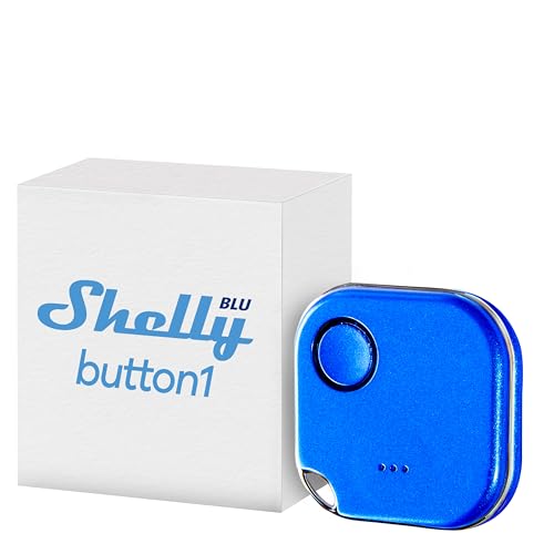 Shelly BLU Button1 - Blau | Intelligente Bluetooth-Taste zur Aktivierung von Aktionen und Szenen |...