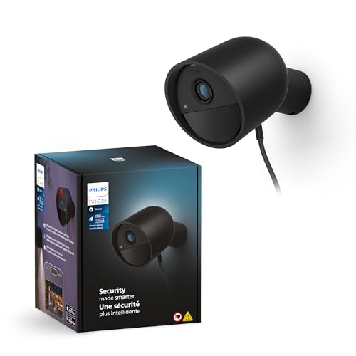 Philips Hue Secure kabelgebundene Smart Home Überwachungskamera, Full HD Video, für drinnen oder...