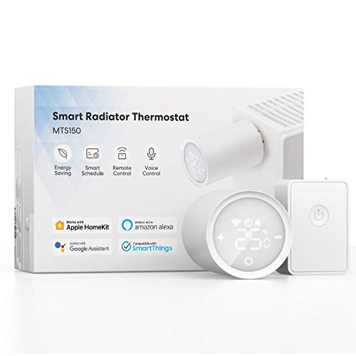 Meross Smart WLAN Heizkörperthermostat kompatibel mit HomeKit, Fernsteuerung Heizungsthermostat...
