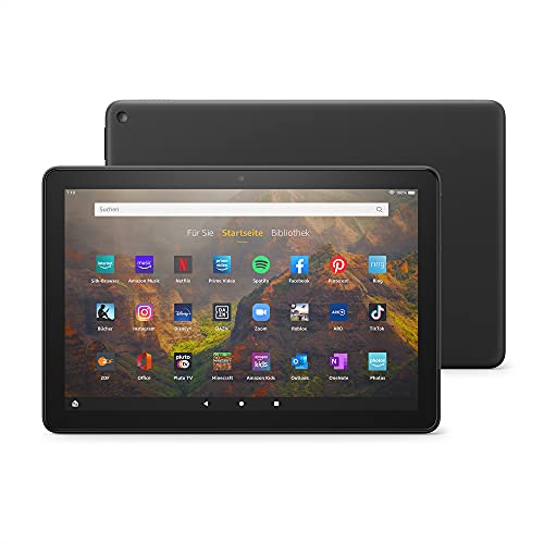Fire HD 10-Tablet | 25,6 cm (10,1 Zoll) großes Full-HD-Display (1080p), 32 GB, schwarz – mit...