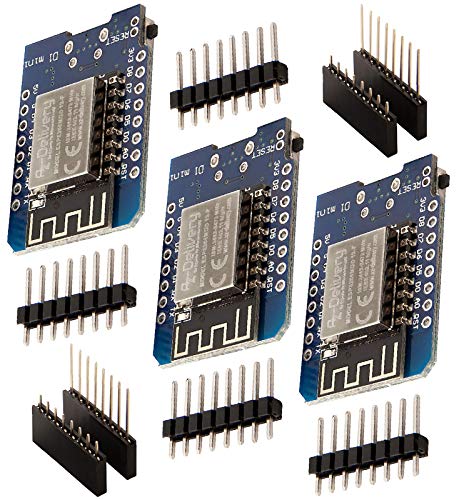 AZDelivery 3 x D1 Mini NodeMcu mit ESP8266-12F WLAN Module CH340G Lua kompatibel mit Arduino...