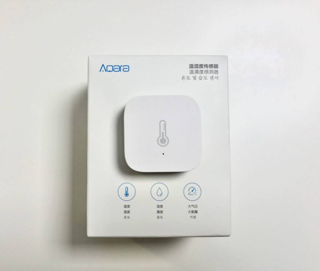 Xiaomi Aqara Luftfeuchte- und Temperatur Sensor ausgepackt