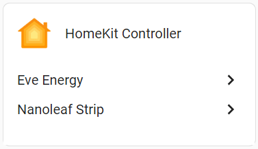 Per Homekit Controller und Bluetooth Eve Energy und Nanoleaf Lighstrip in Home Assistant nutzen.