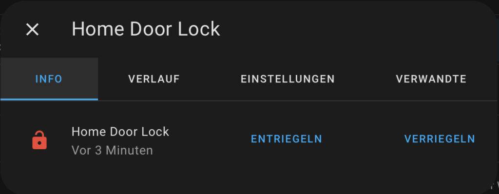 Switchbot Smart Lock Steuerung in Home Assistant
