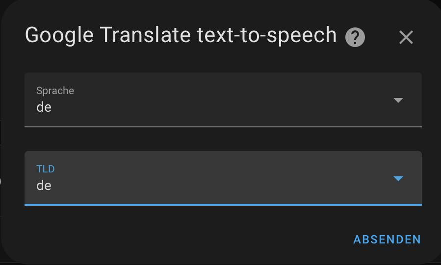 Google Übersetzung Text zu Sprache Spracheinstellungen