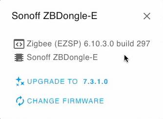 Upgrade Sonoff Dongle Plus E