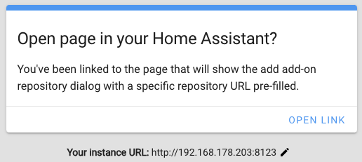 Home Assistant URL für HA Add-On