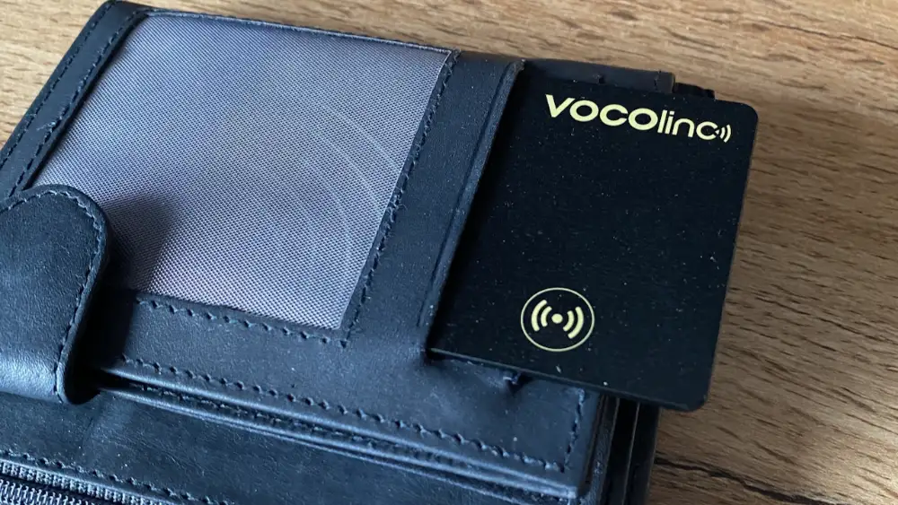 Vocolinc Wallet Karte für Apple Find My Netzwerk 