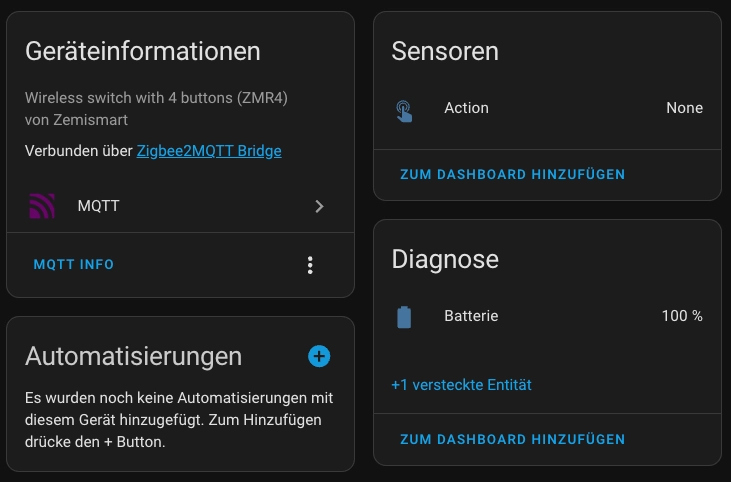 Zemismart ZMR4 in zigbee2mqtt