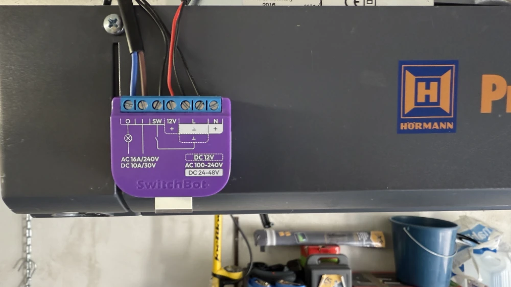 Switchbot Garagentoröffner an Hörmann Torantrieb