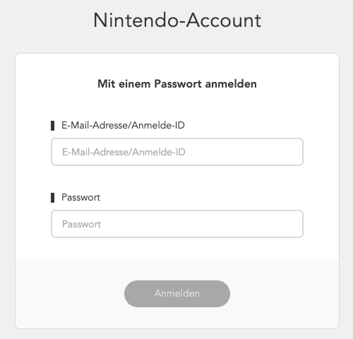 Nintendo Login