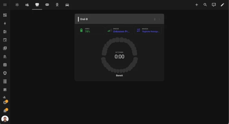 Mehr über den Artikel erfahren Oral-B Zahnbürste in Home Assistant mit Toothbrush Card
