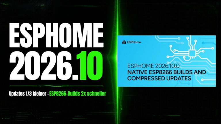 Mehr über den Artikel erfahren ESPHome 2026.10: Dein WLAN wird zum Bewegungsmelder